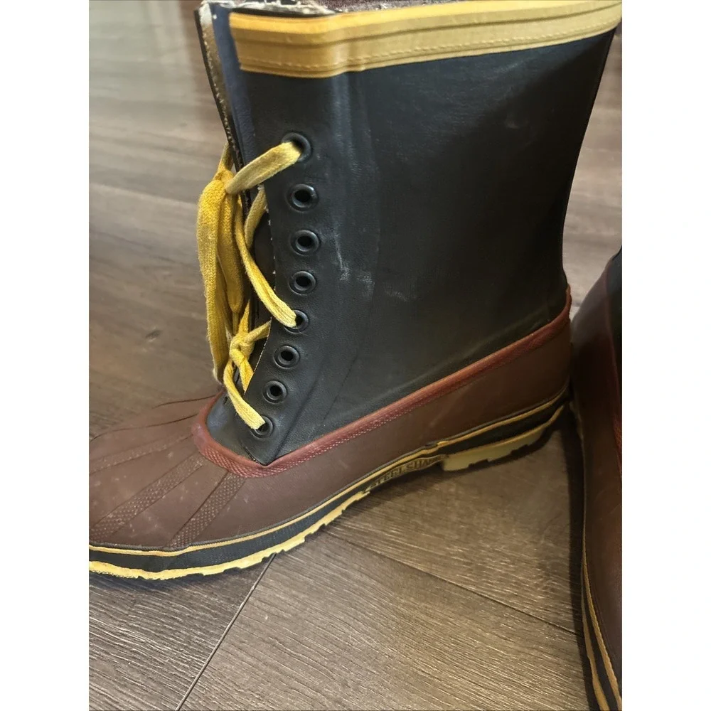 Explorers Steel Shank Mens 9 Wool Lined Lace Up‎ Waterproof Duck Boots Vintage